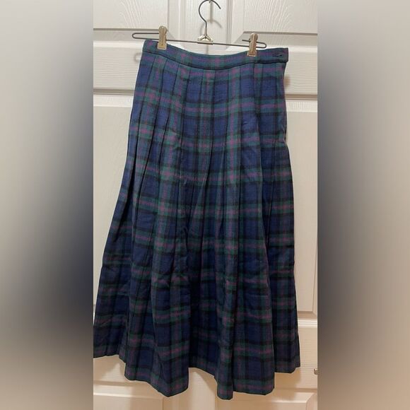 Vintage Pendleton Womens Skirt Size 6 Plaid Authentic Tartan Virgin Wool USA - Picture 1 of 9